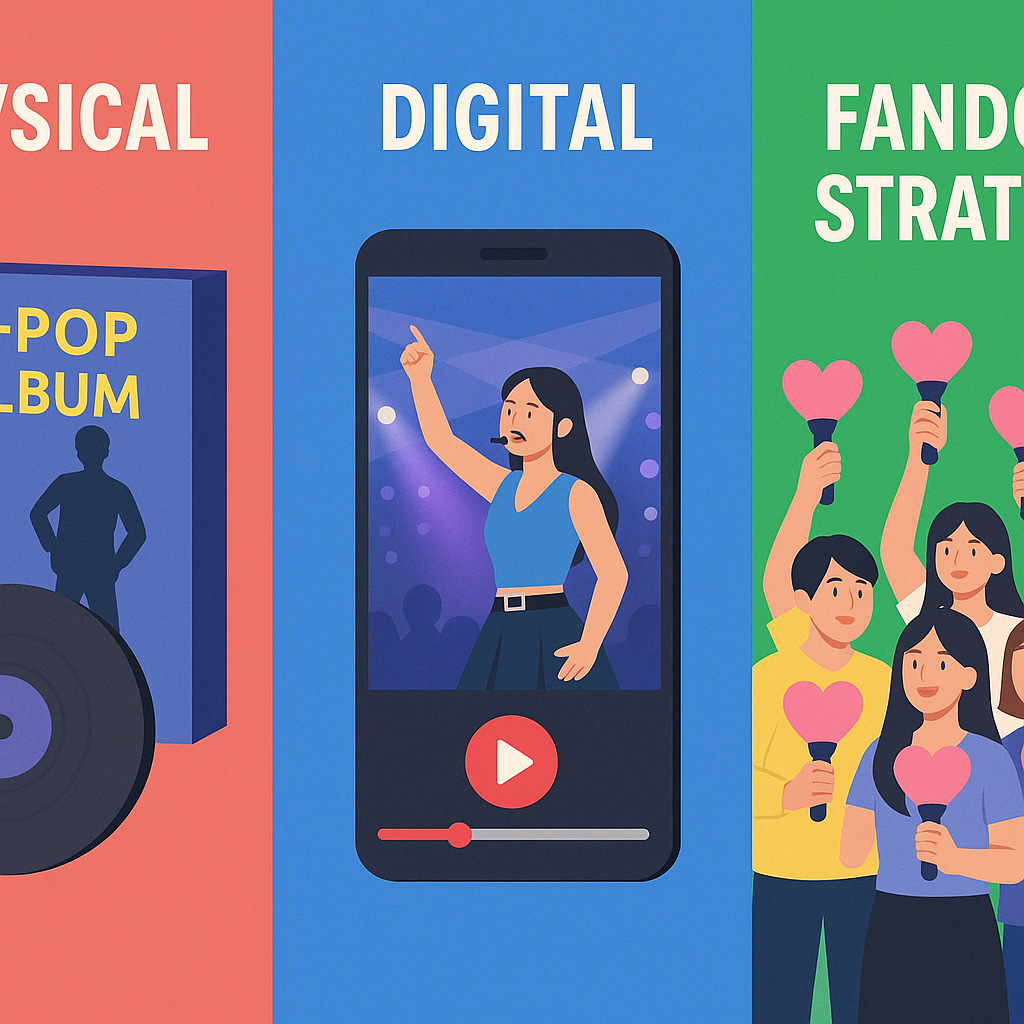 K-pop 컴백 방식 비교 (피지컬, 디지털, 팬덤 전략)