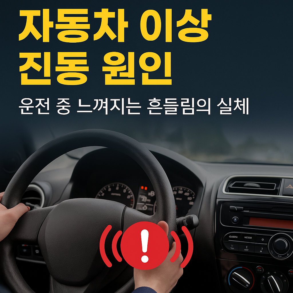 자동차 이상 진동 점검하는 사람