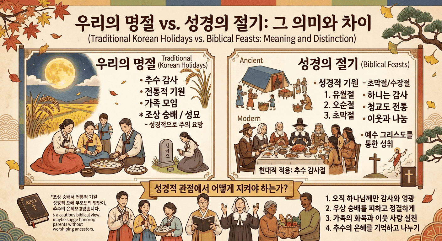 우리의 명절과 성경의 절기, 그 의미와 차이