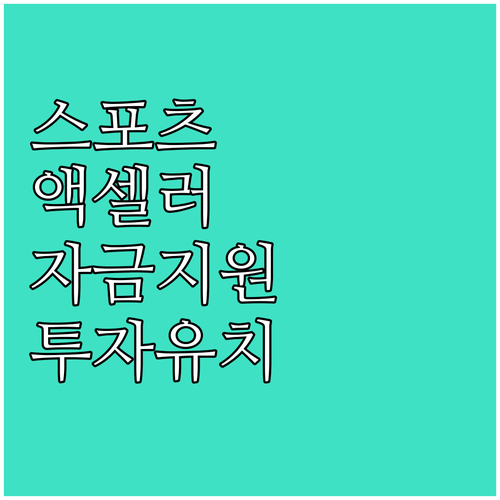 2025 스포츠 액셀러레이팅: 자금 ..