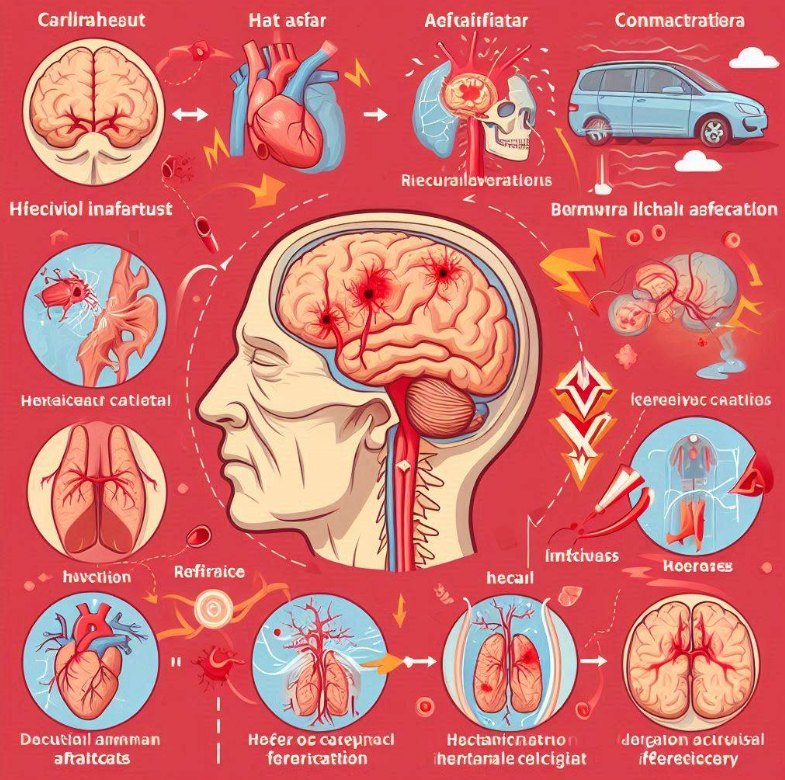 뇌경색-뇌출혈-뇌졸중-전조증상-골든타임-확인설명-그림-도표