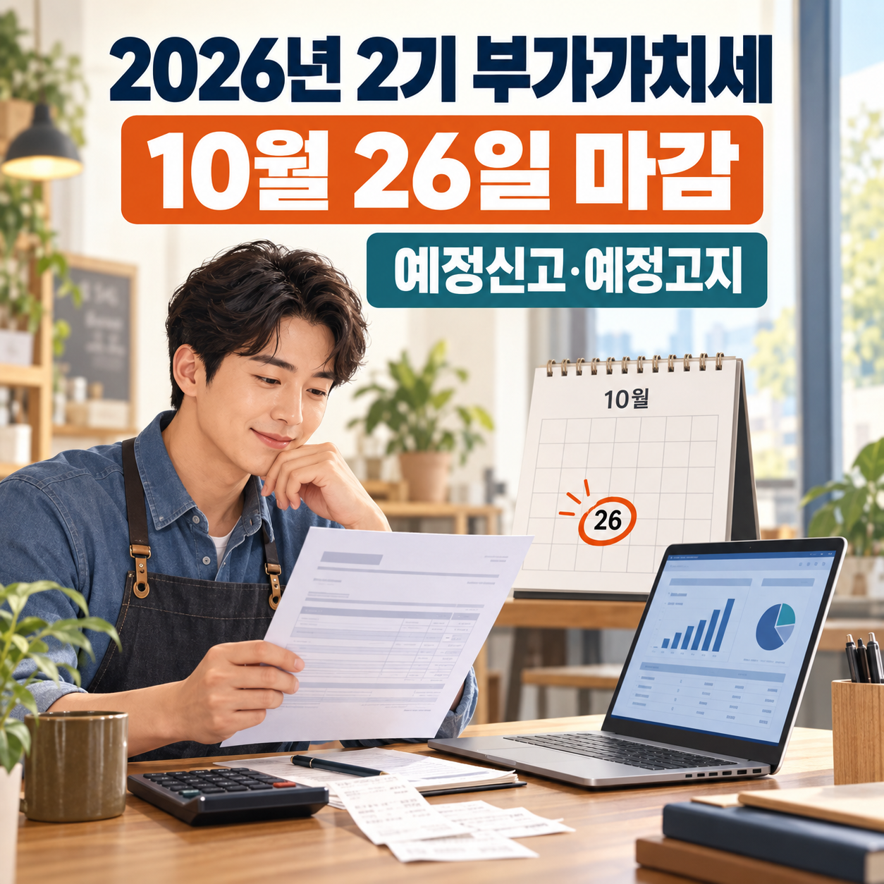 2026년 2기 부가가치세 예정신고 일정 - 10월 신고 대상·예정고지 확인 방법