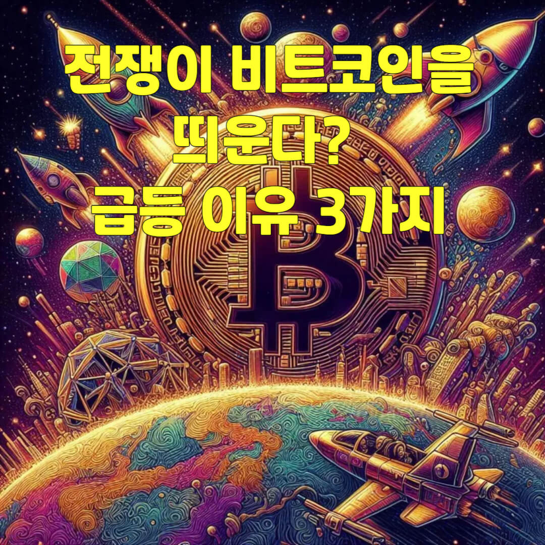 전쟁이 비트코인을 띄운다? 급등 이유 3가지