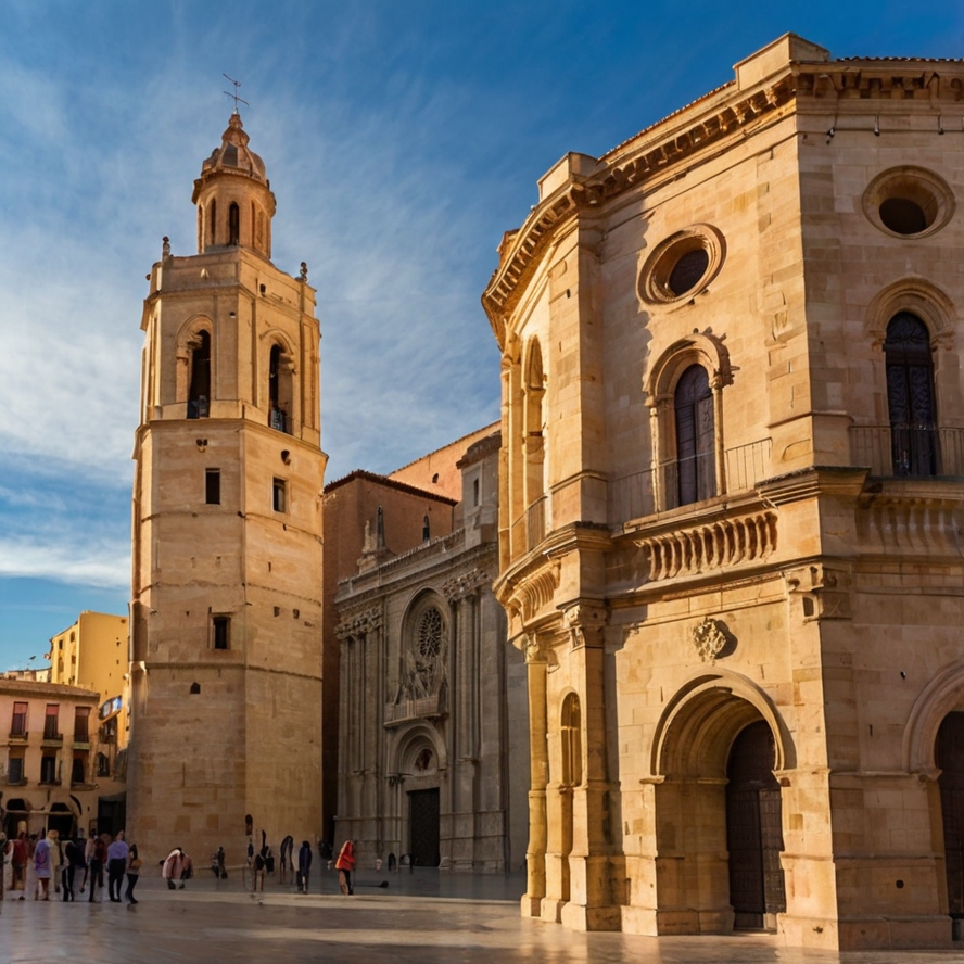 발렌시아 명소 발렌시아 대성당 미겔레테 탑을 묘사한 이미지