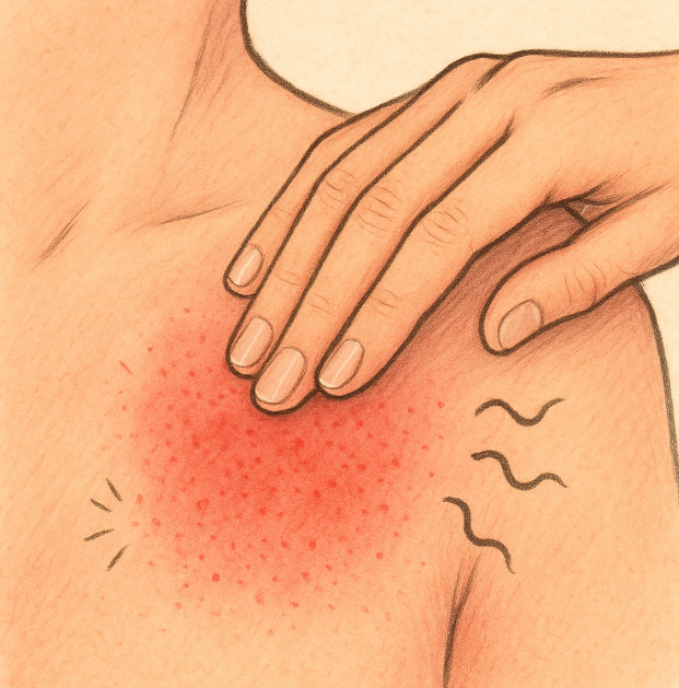 대상포진발병부위