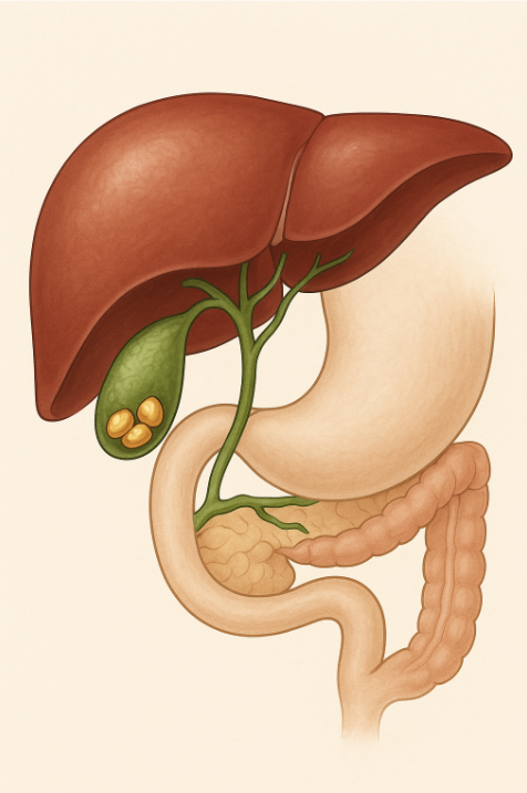 담석증의 원인과 증상 ,치료 방법