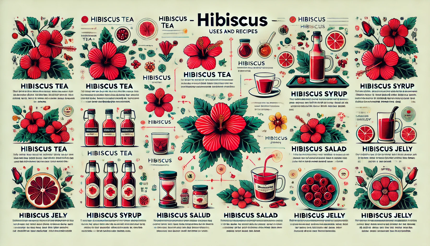히비스커스의 활용법 및 레시피