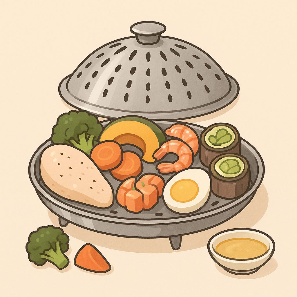 다이어트 식단, 찜기 하나로 10가지 건강요리 완성하기