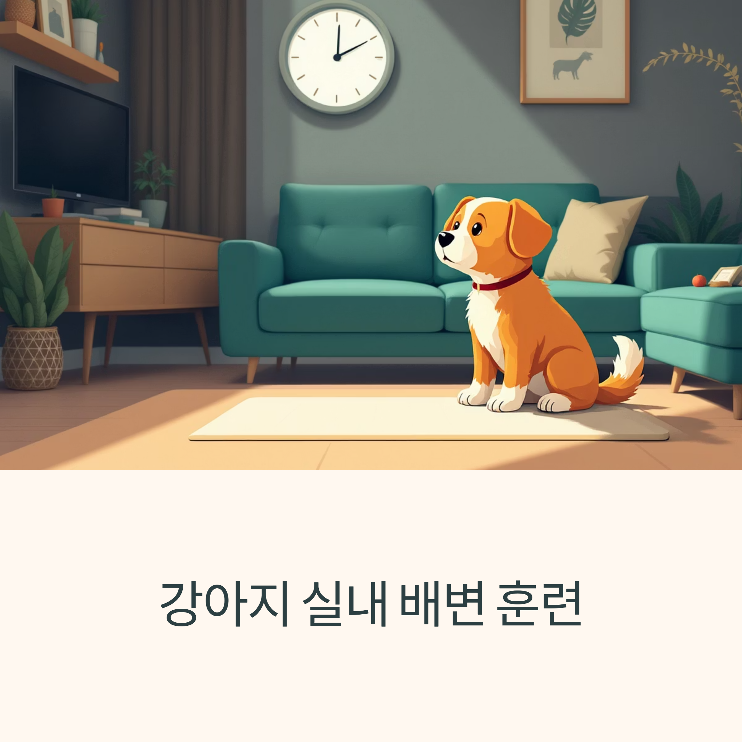 강아지 실내 배변 훈련