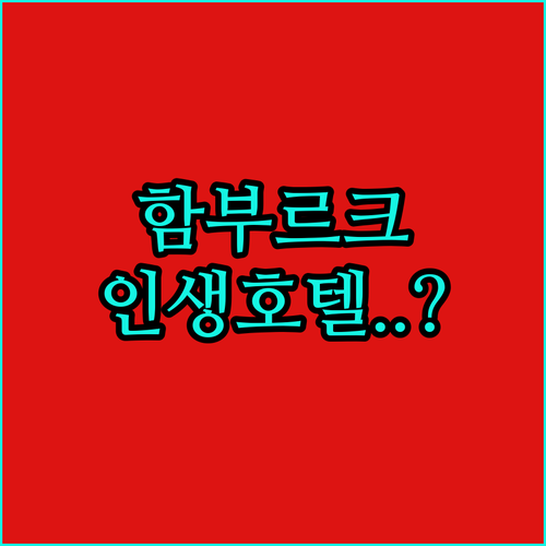 함부르크 가성비부터 럭셔리 스파까지 ..