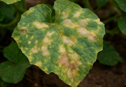 노균병에 걸린 식물 사진