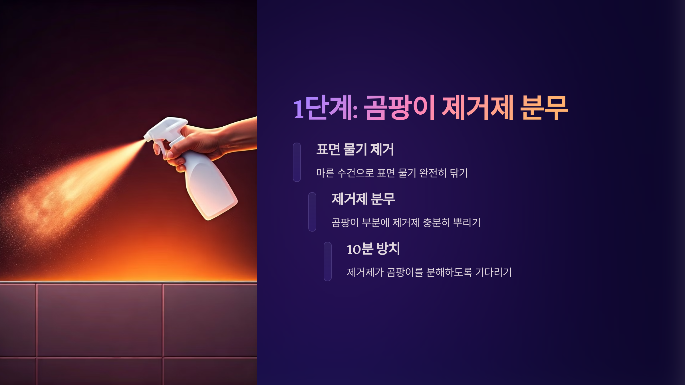 화장실 곰팡이 제거제 분무