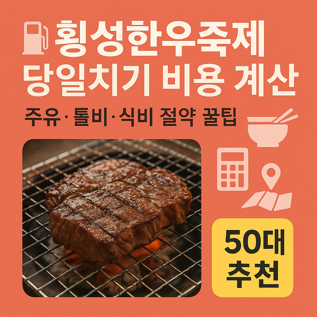 횡성한우축제 당일치기