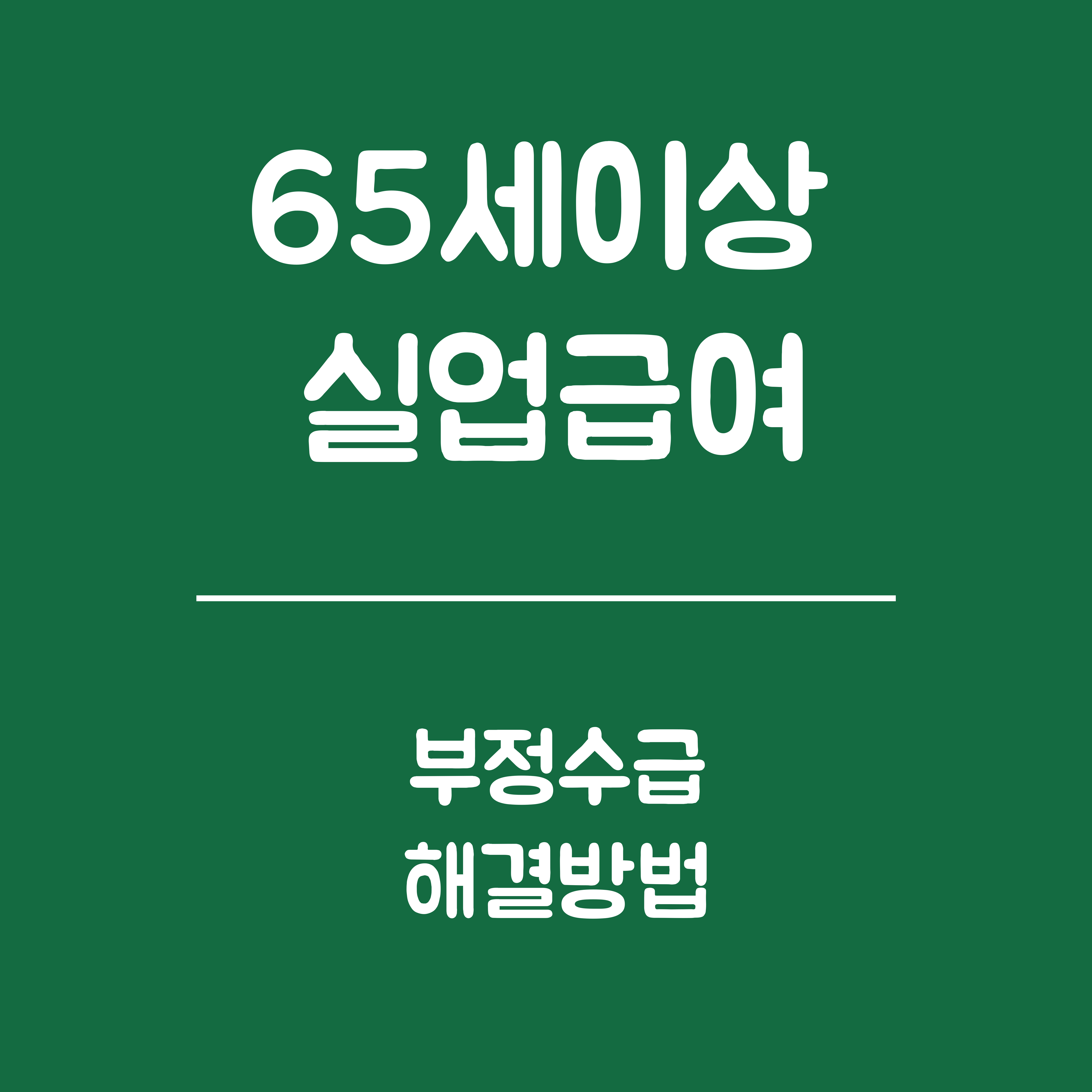 65세 이상 실업급여, 부정수급 해결방법 - 부정수급 사례, 부정수급 시 불이익, 해결방법