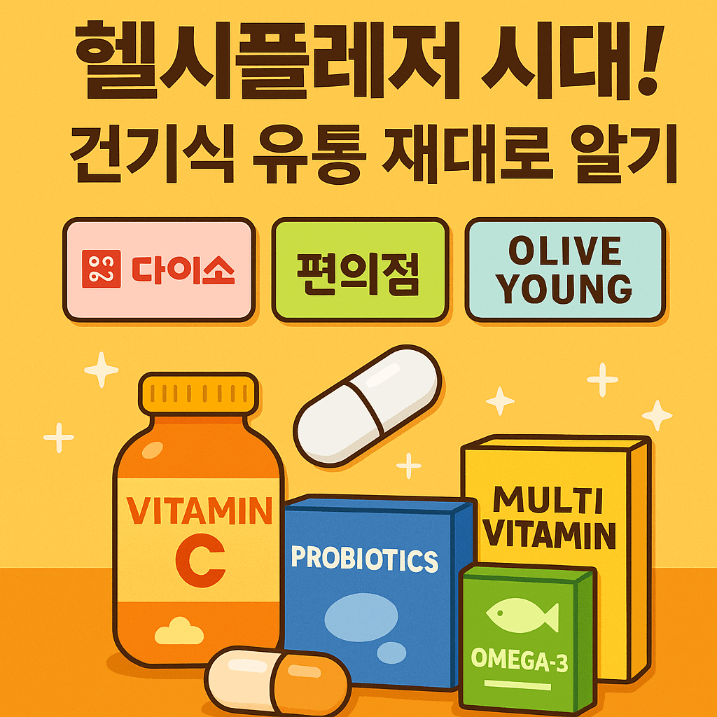 헬시플레저 시대! 건기식 유통 제대로 알기