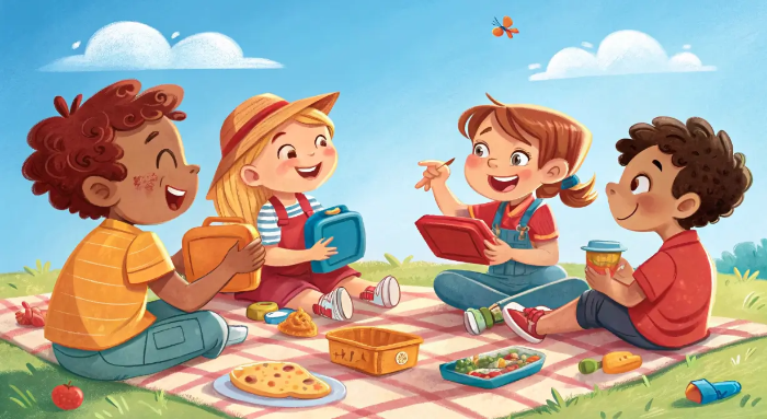 소풍-아이들-음식