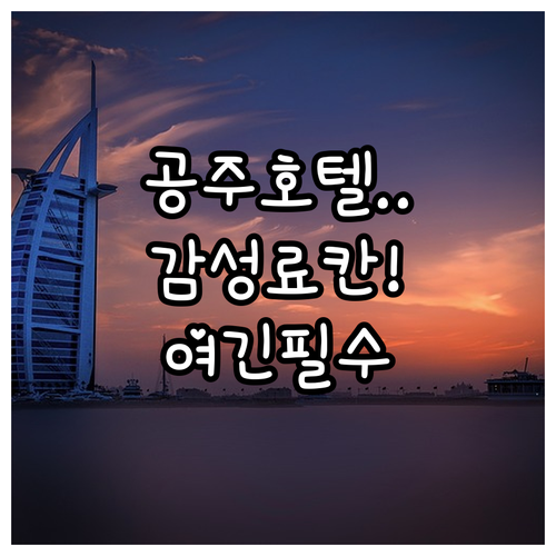 공주 호텔부터 감성 료칸까지 직접 가..