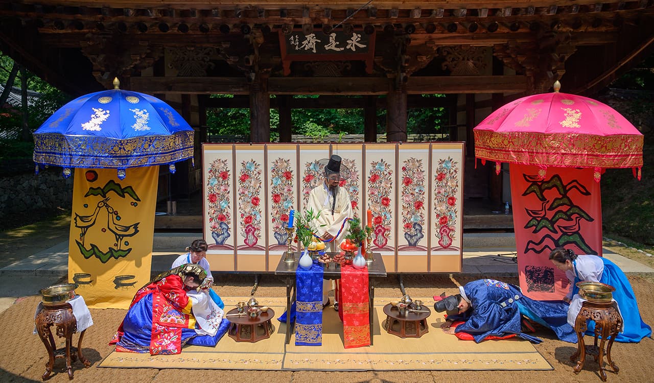 한국 전통 혼례: 의식, 절차, 그리고 혼례악