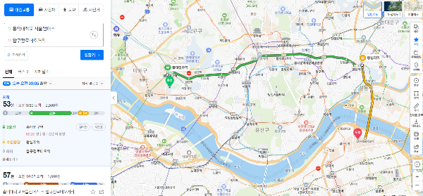 네이버 길찾기