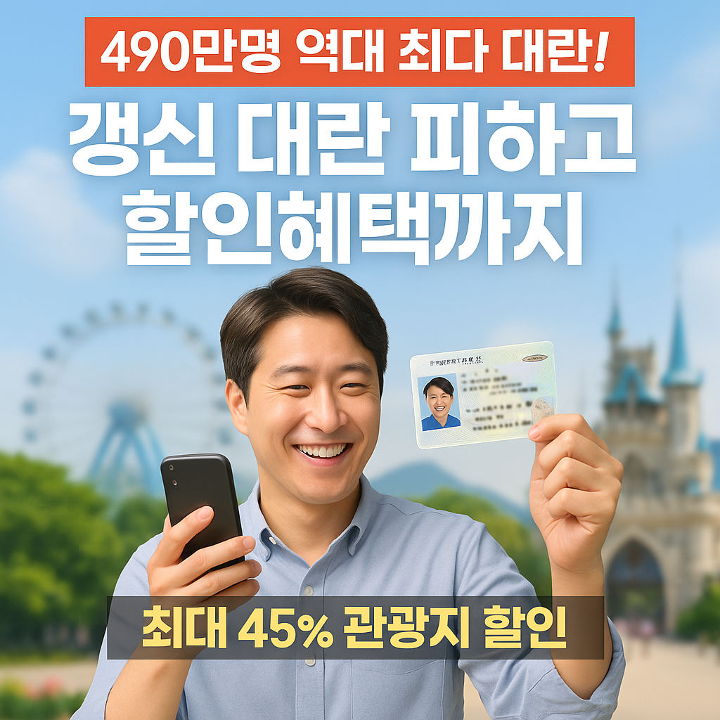 운전면허 갱신 대란 피하고 할인혜택까지