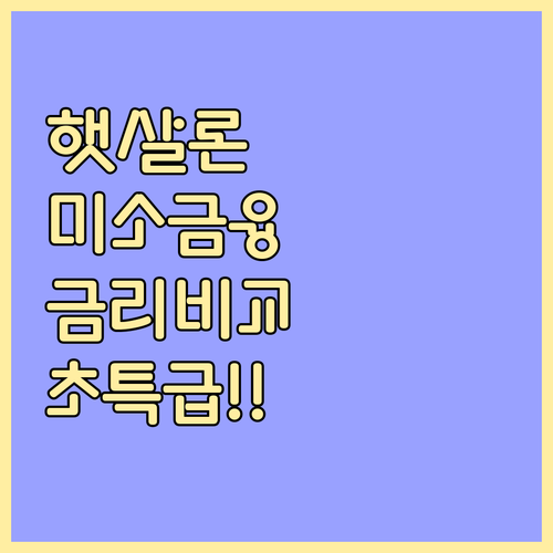 저신용 저소득층 서민금융 지원 햇살론..