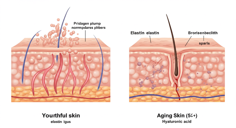 탄력을 잃어가면서 피부는 전반적으로 처지고