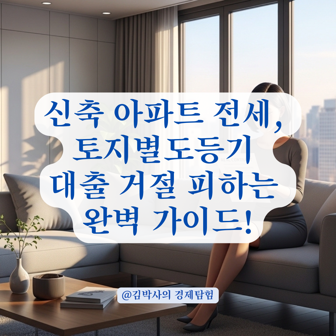 신축 및 재건축 아파트 토지별도등기 시 전세대출 거절 방지 가이드!