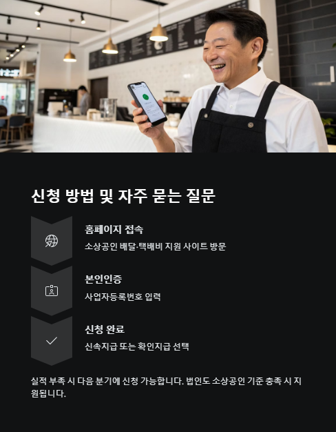 신청 방법 및 자주 묻는 질문