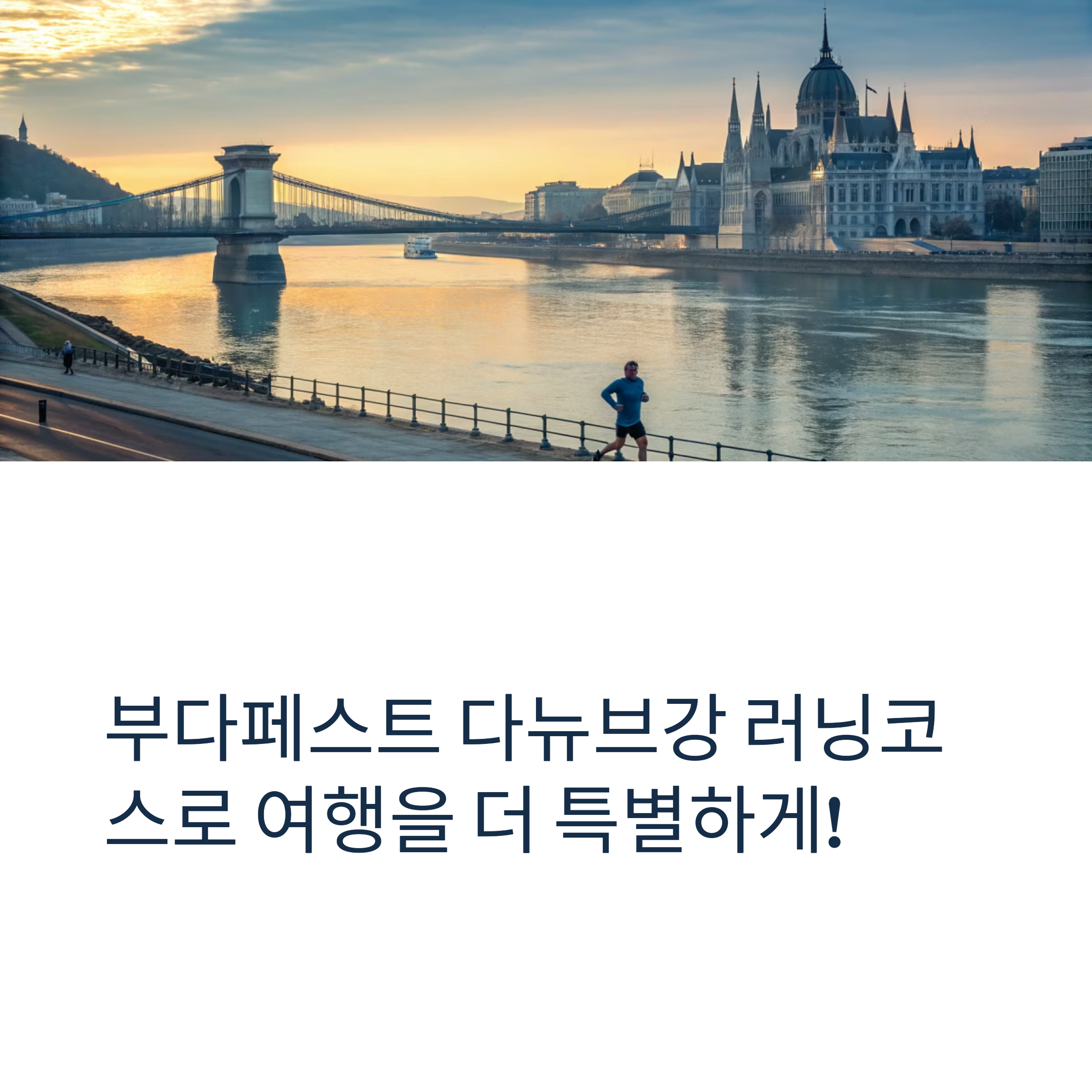 부다페스트 다뉴브강 러닝코스로 여행을 더 특별하게!