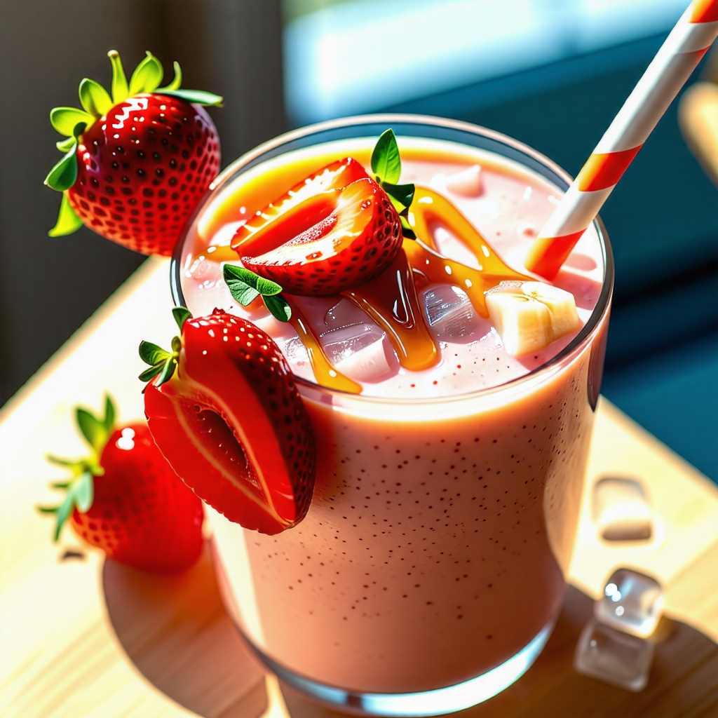 딸기 바나나 스무디