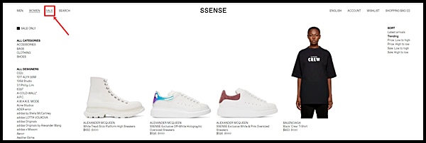 SSENSE 직구 방법 : 센스 (ssense) 할인 코드 포함