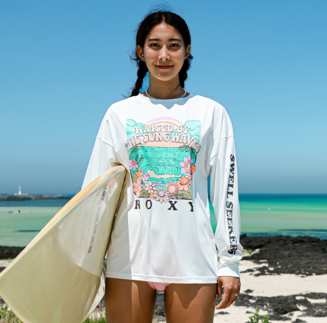 록시 여성 루즈핏 래쉬가드