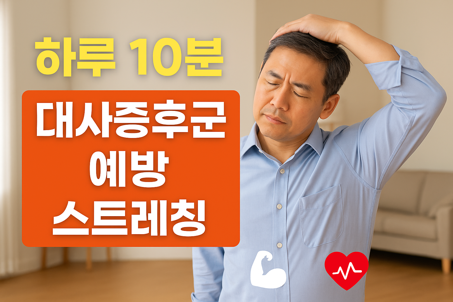 운동 싫어도 괜찮아! 40대 대사증후군 잡는 간단 스트레칭 5가지