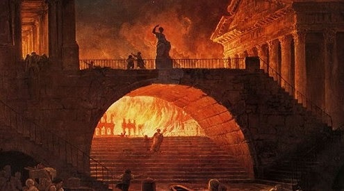 로마 대 화제 사진