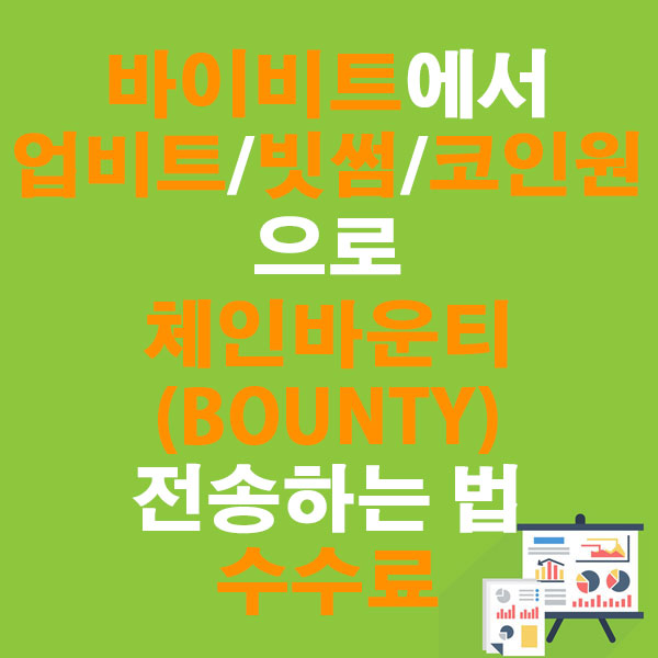 바이비트에서 업비트&middot;빗썸&middot;코인원으로 체인바운티(BOUNTY) 전송하는 법 + 수수료