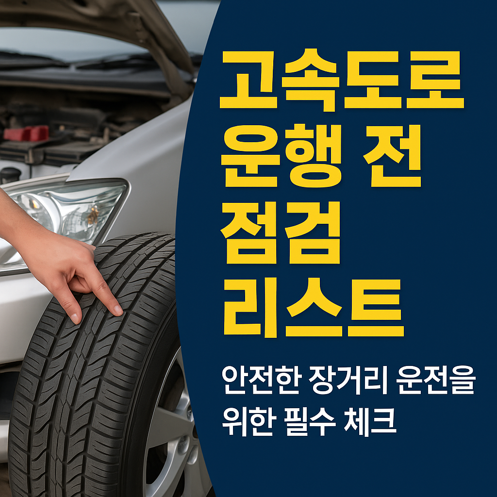 자동차 운행 전 점검하는 사람