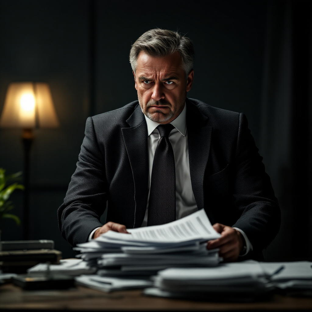 걱정하는 기업인