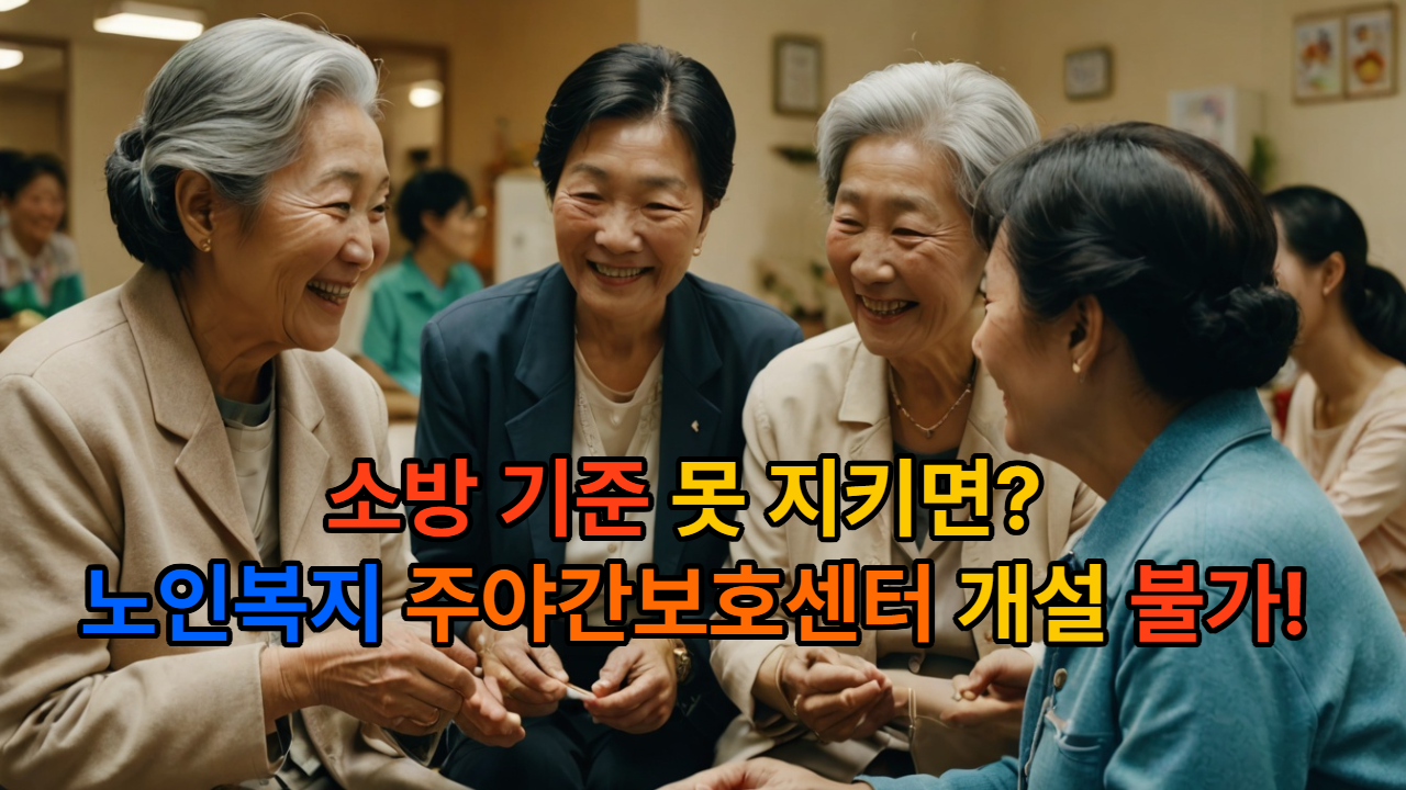 노인 주야간보호센터 창업과 소방&middot;장애인 시설기준 안내
