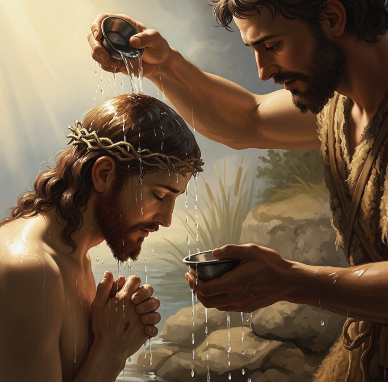 죄 없으신 분이 죄인들 틈에 서시다