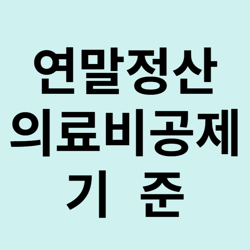 연말정산 의료비공제