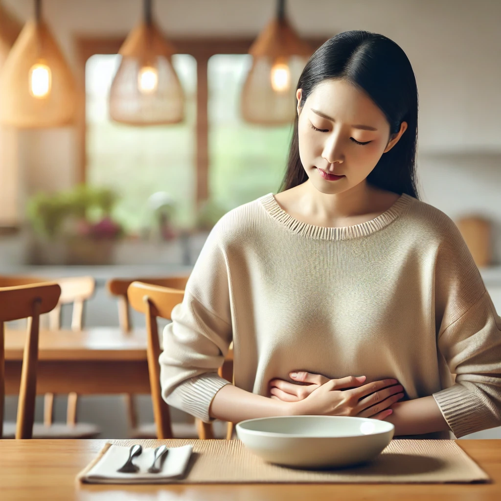 장염이 걸려 배아픈 사진