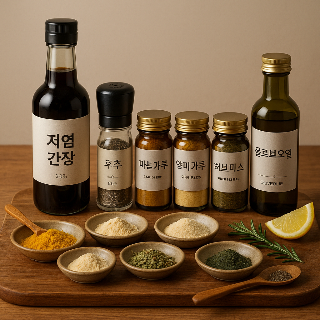 간건강에 좋은 저염조미료 세트