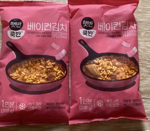 햇반쿡반-베이컨김치볶음밥