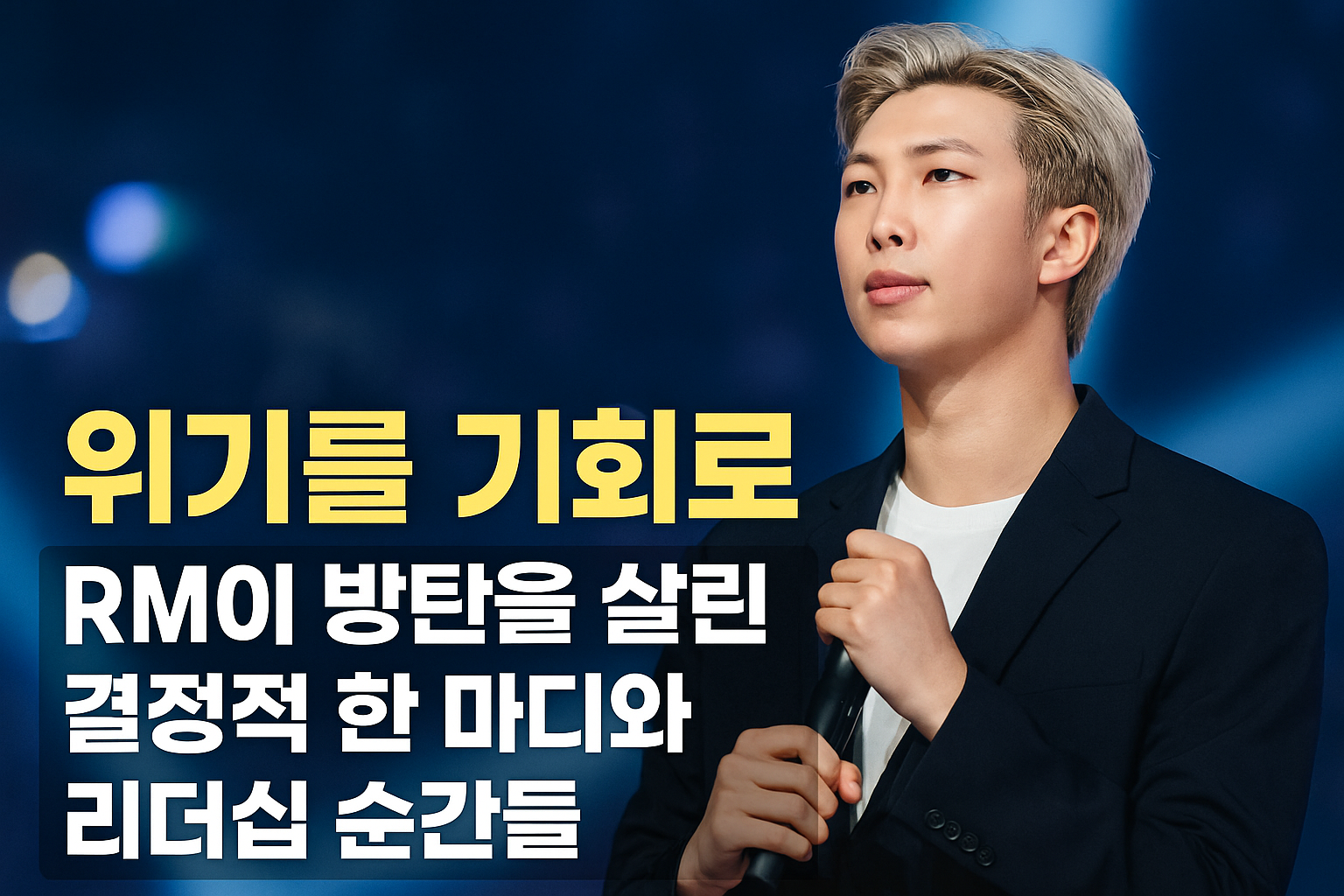 위기를 기회로: RM이 방탄을 살린 결정적 한 마디와 리더십 순간들