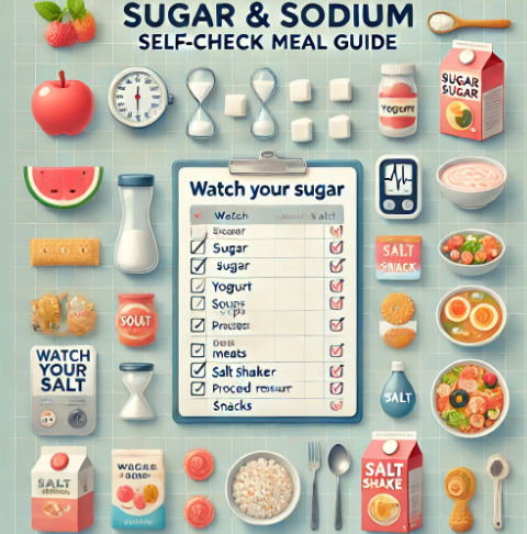 당류와 나트륨 자가 진단 식단
