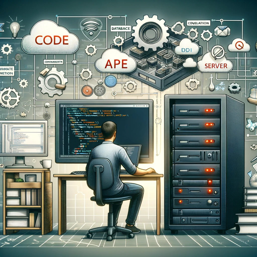 코드 작성하는 이미지