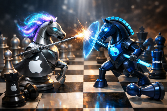 자체 OS에 LAM 기술을 내재화하여 주도권을 잡으려는 애플과 삼성의 치열한 플랫폼 경쟁