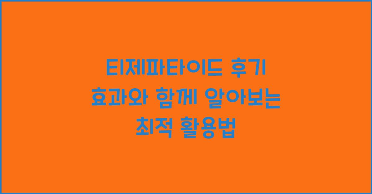 티제파타이드 후기