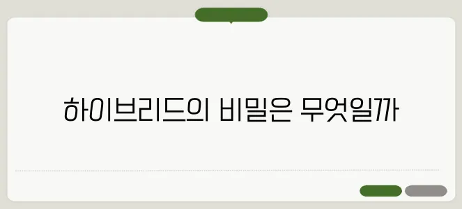 하이브리드 자동차 단점 & 유지비 비교 (전기차와 뭐가 다를까?)