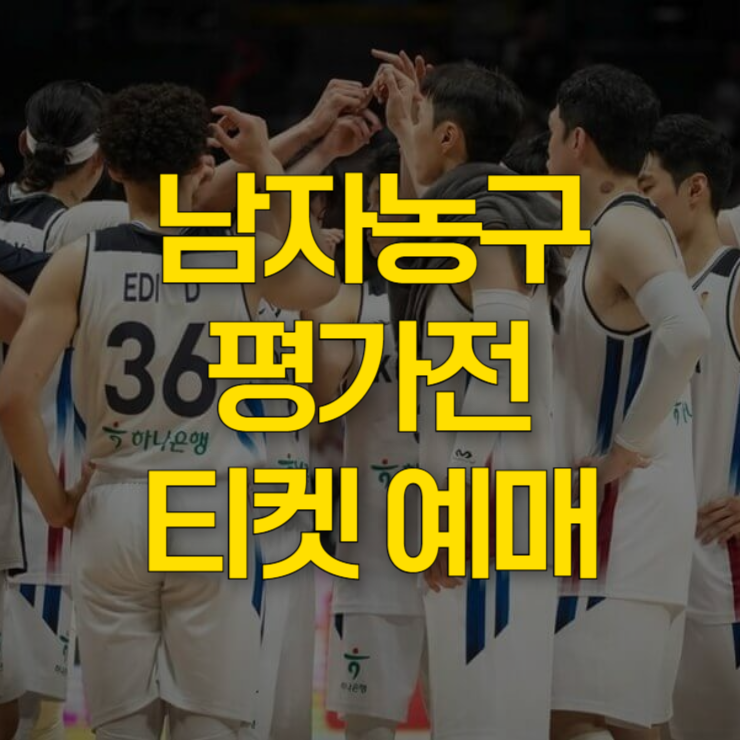남자농구-평가전-티켓-예매-대표-사진